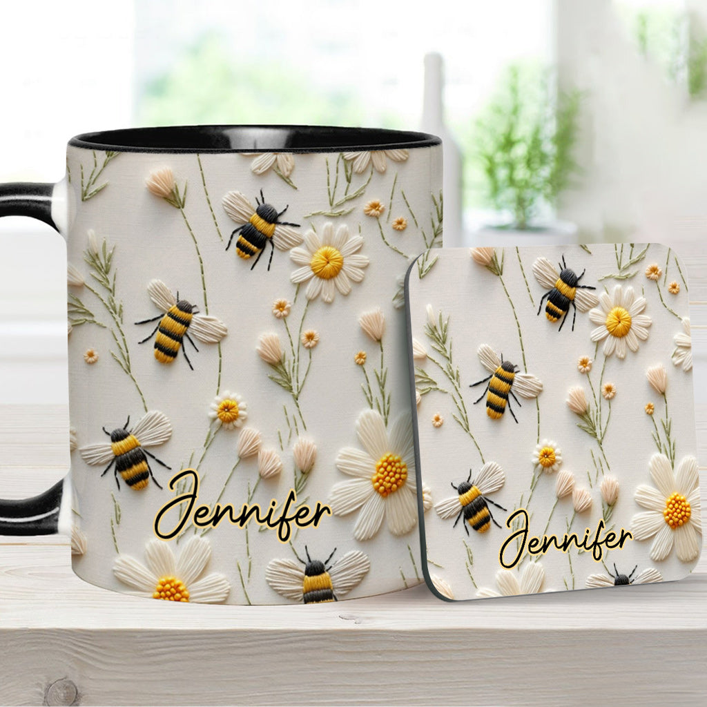 Love Bees - Personalized Bee Accent Mug