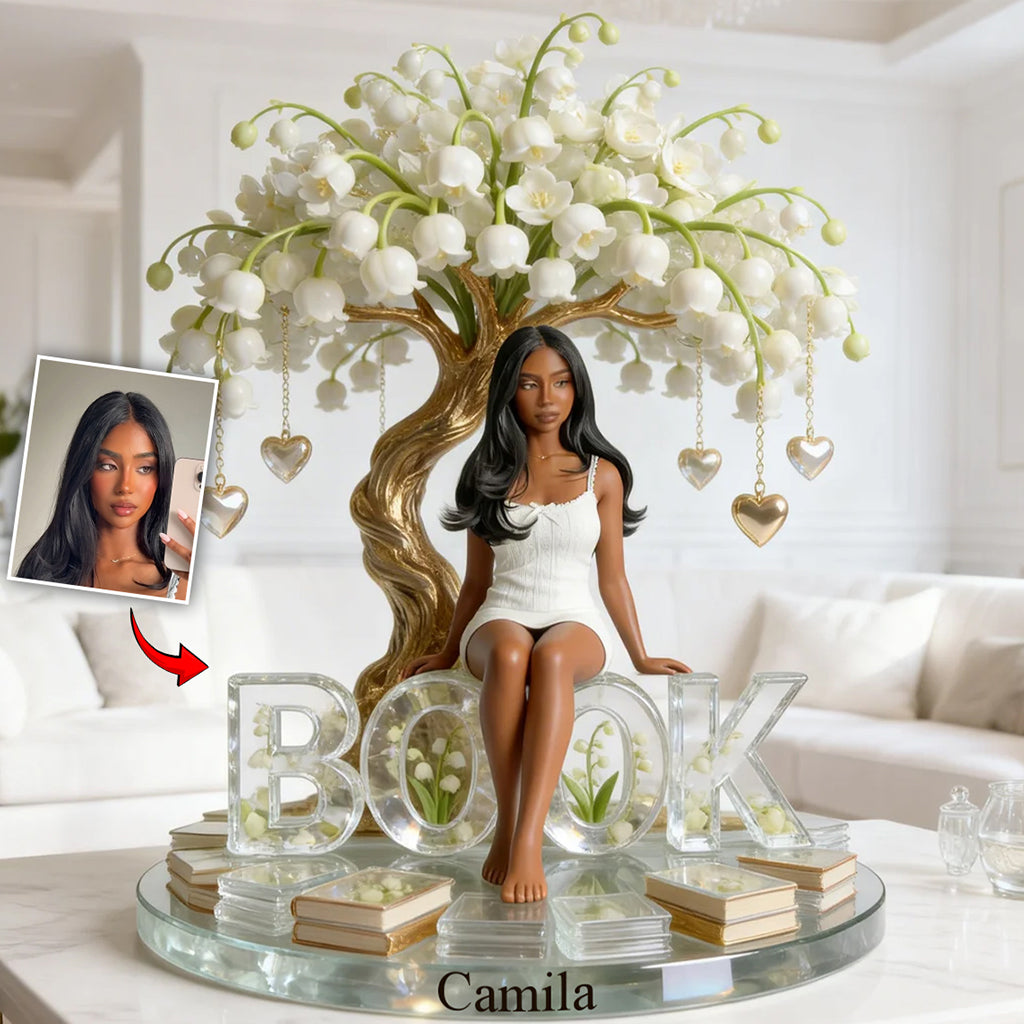 Just A Girl Who Loves Books - Personalized Book Custom Shaped Acrylic Plaque