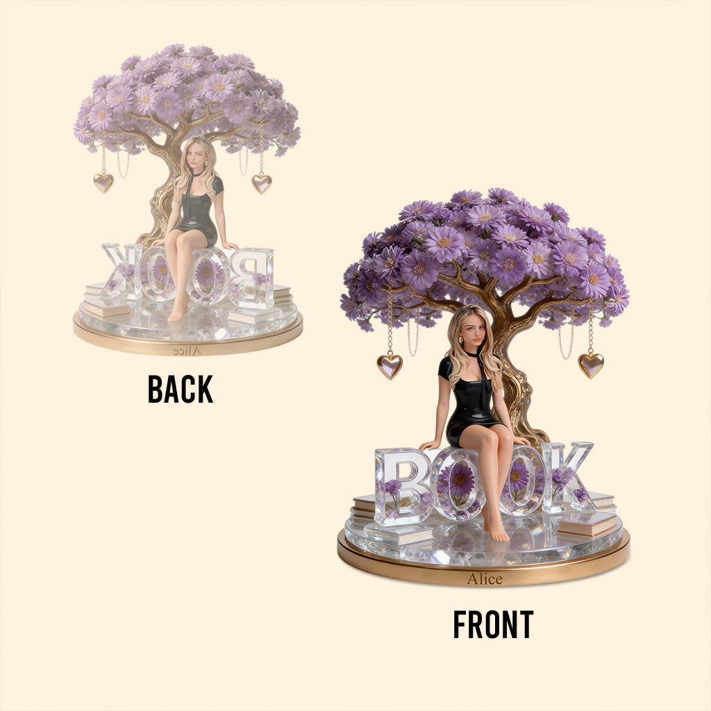 Just A Girl Who Loves Books - Personalized Book Custom Shaped Acrylic Plaque