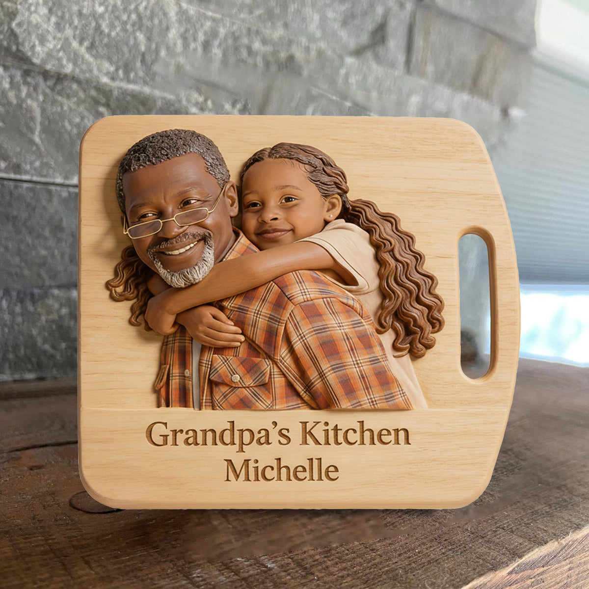 Grandma's Kitchen Board - Personalized Grandma Custom Shaped Wood Plaque