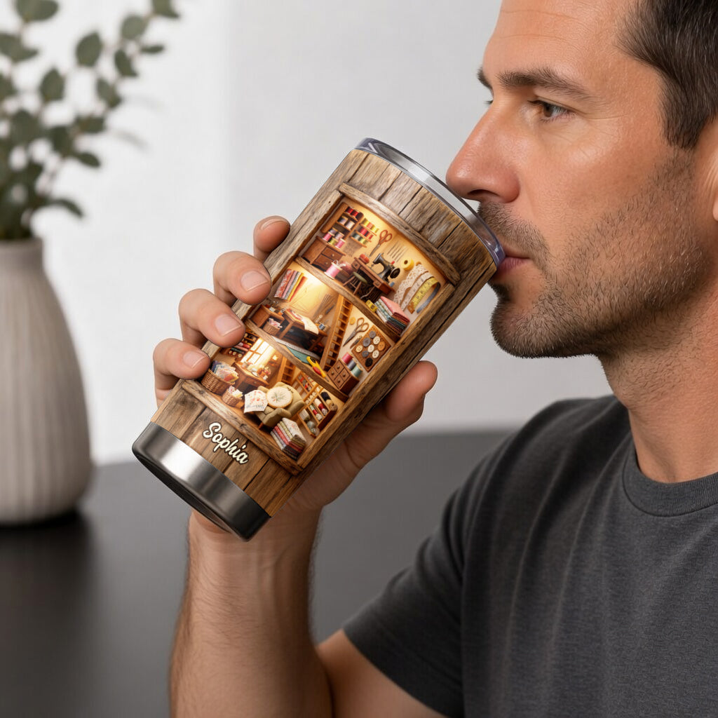 Love Sewing - Personalized Sewing Tumbler