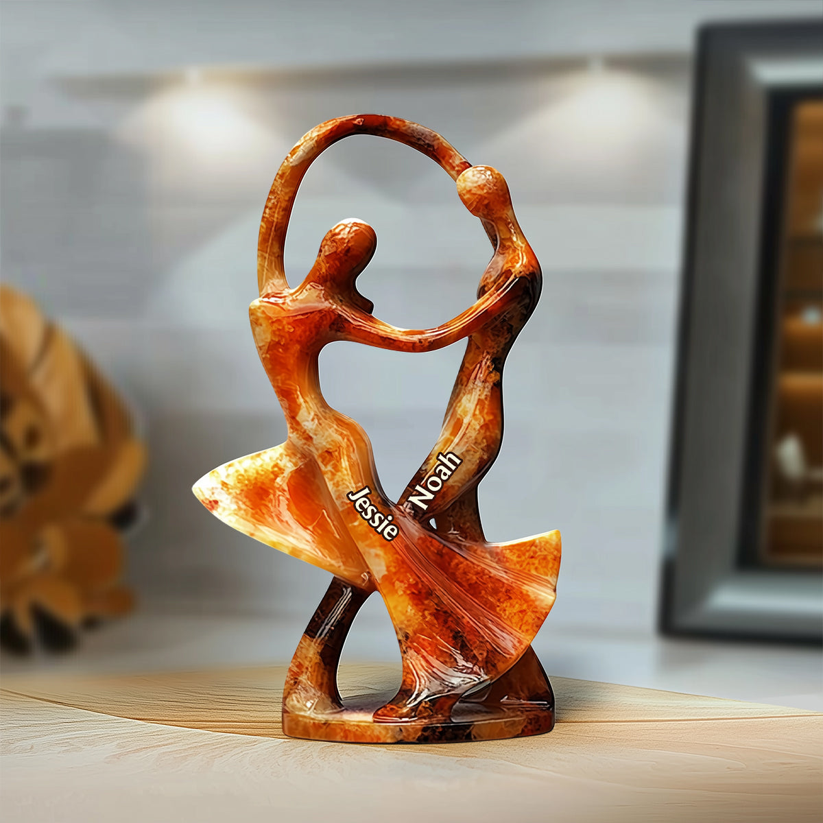 Dancing With You Feels Like Magic - Personalized Couple Custom Shaped Acrylic Plaque