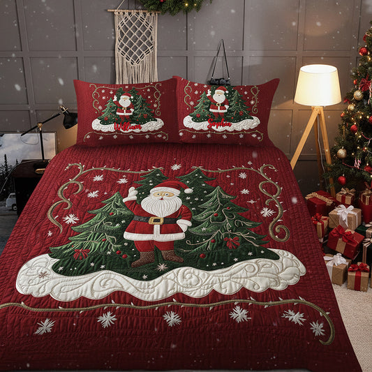 Merry Christmas - Personalized Christmas Quilt Set