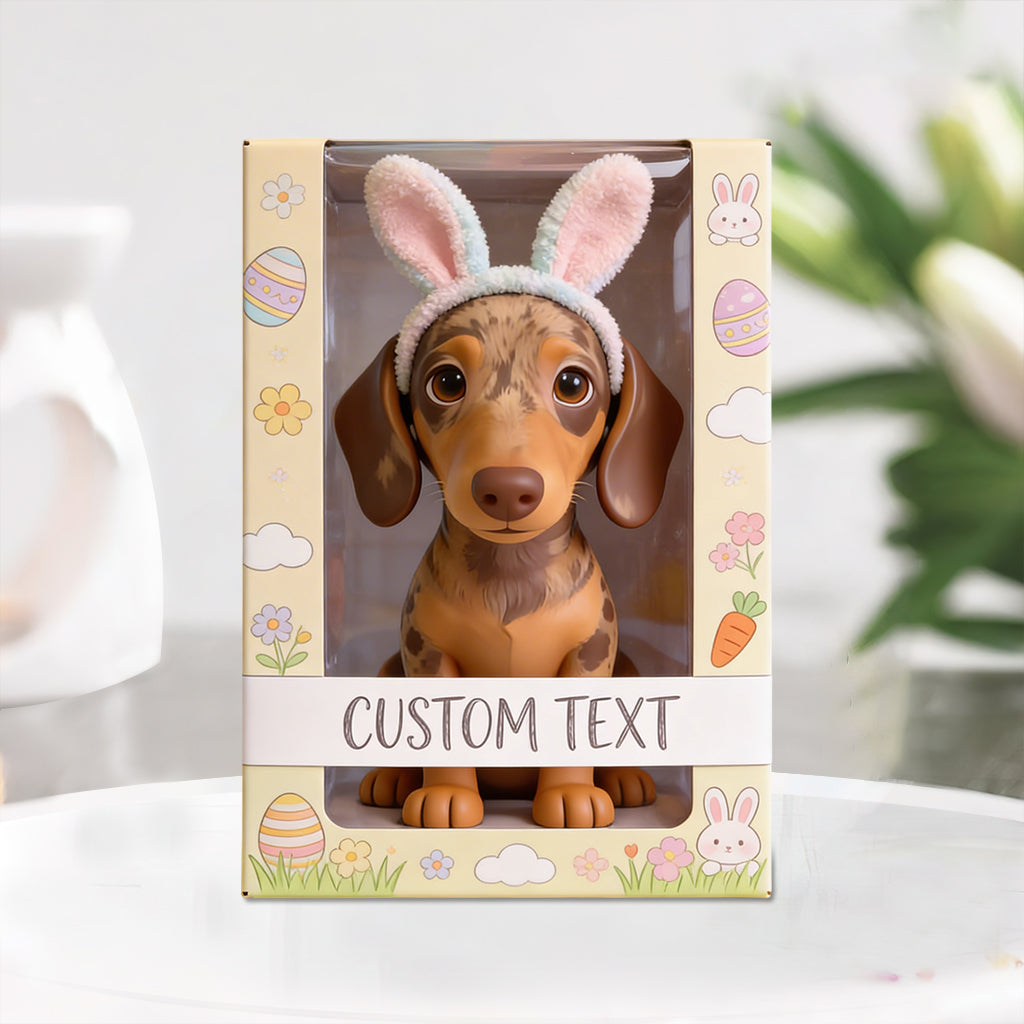 Bunny Pet Easter Spring Theme - Personalized Dog Custom Shaped Acrylic Plaque
