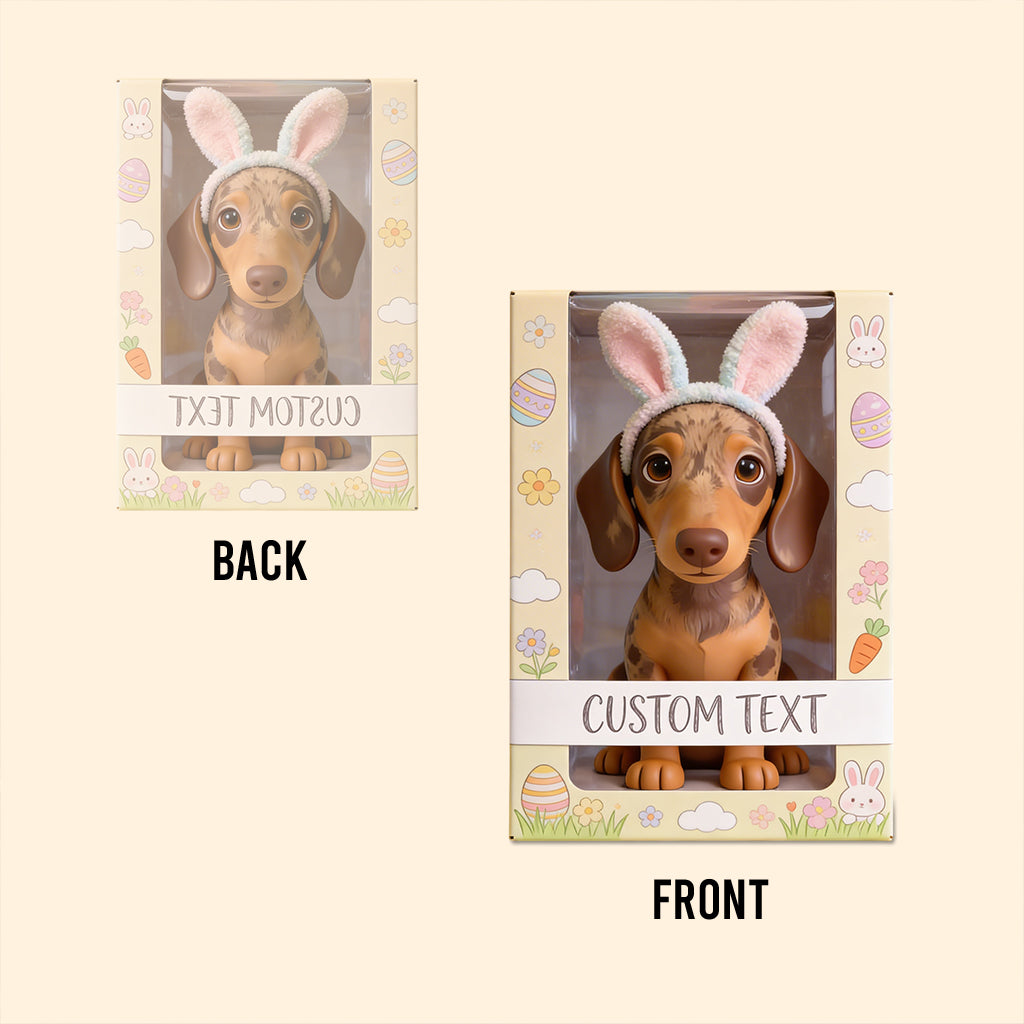 Bunny Pet Easter Spring Theme - Personalized Dog Custom Shaped Acrylic Plaque