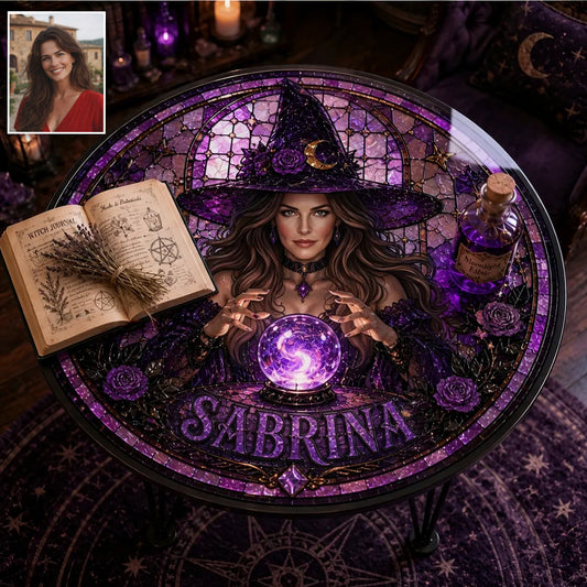 Beautiful Witch - Personalized Witch Table Custom Shape