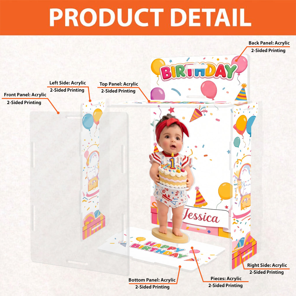 Custom Any Photo - Personalized Birthday Acrylic Display Box