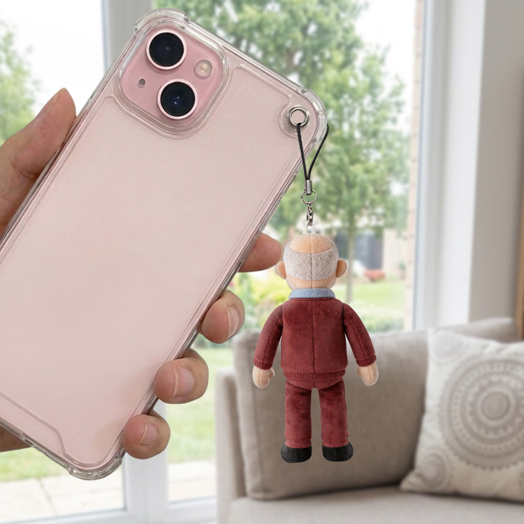 Custom Any Photo - Personalized Father Plush Keychain