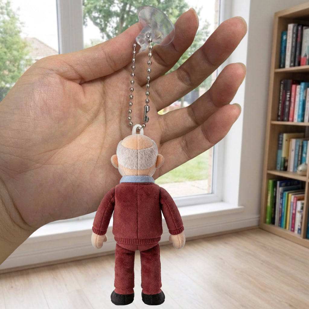 Custom Any Photo - Personalized Father Plush Keychain