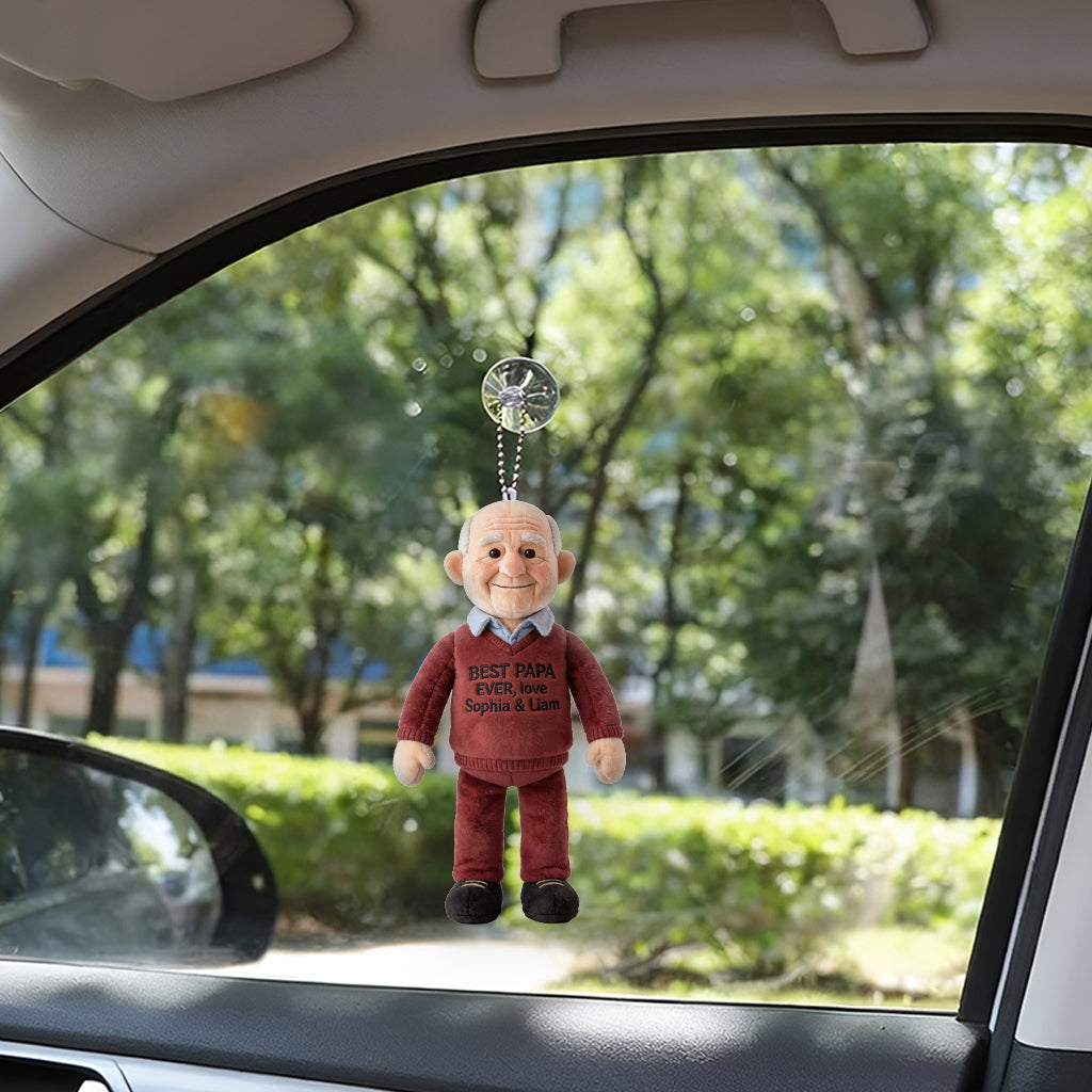 Custom Any Photo - Personalized Father Plush Keychain