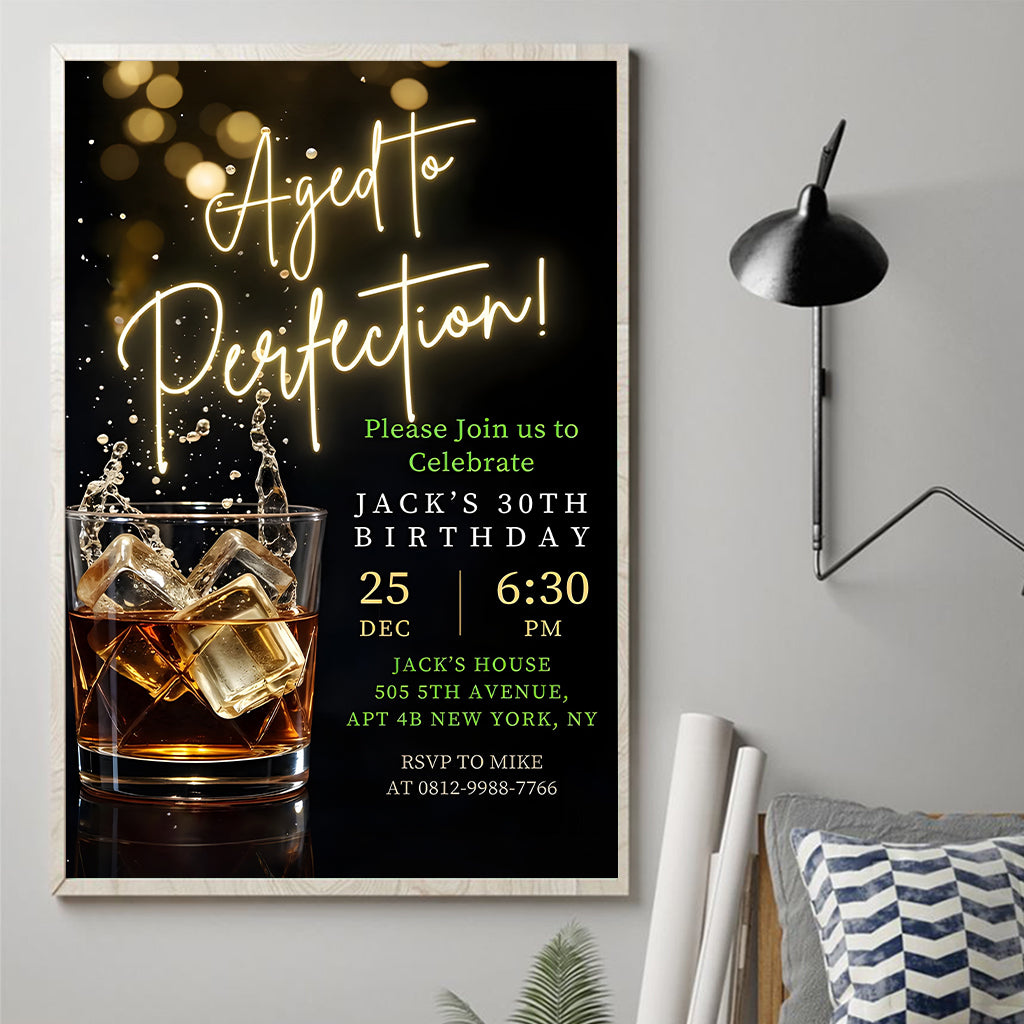 Happy Birthday - Personalized Birthday Canvas And Poster