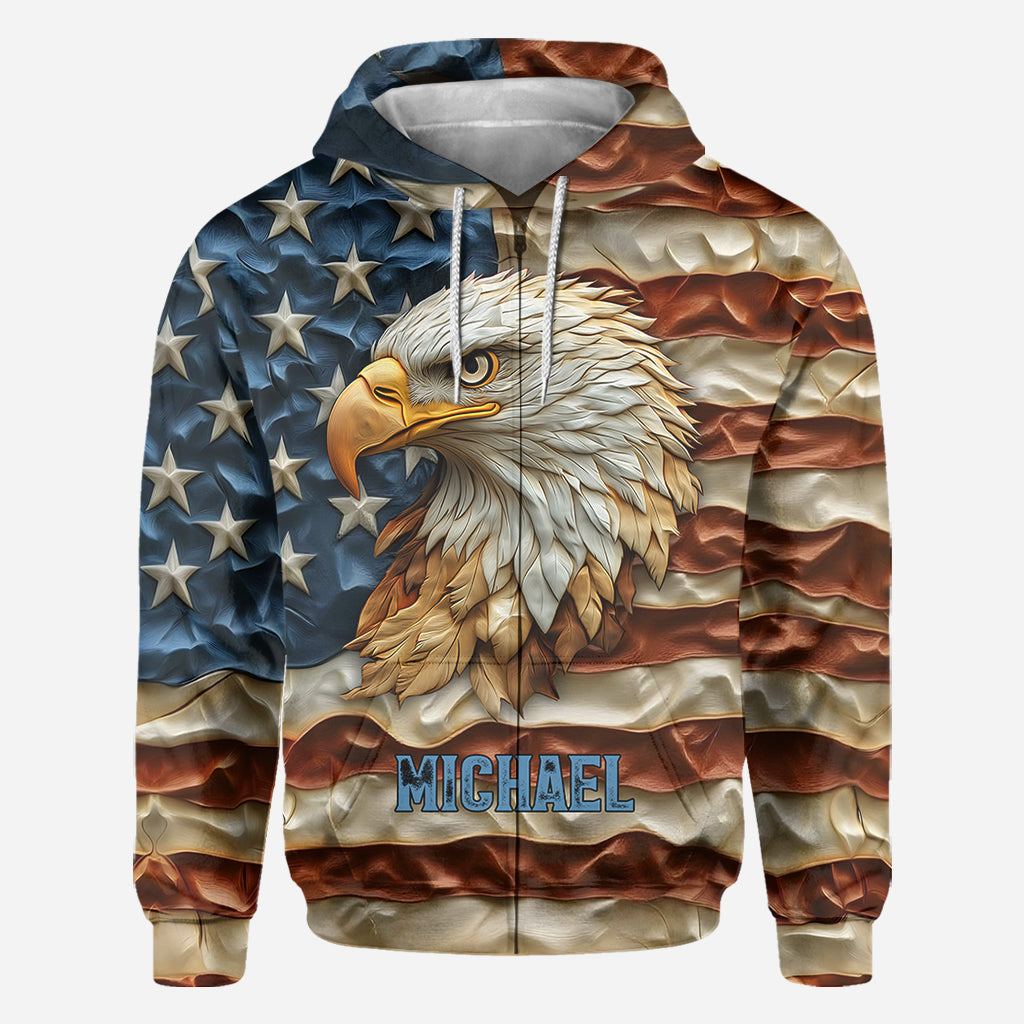 Strong Eagle - Personalized Bald Eagle All Over Shirt