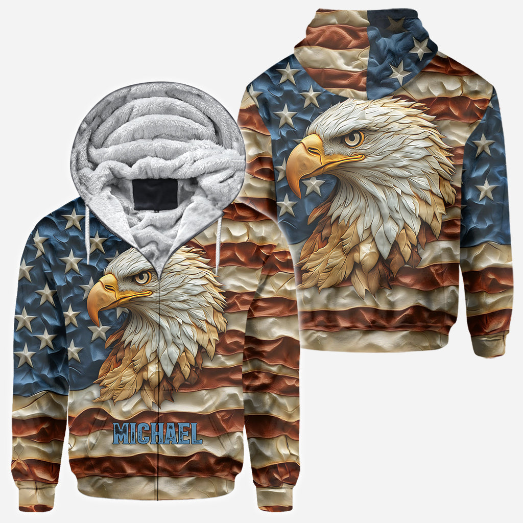 Strong Eagle - Personalized Bald Eagle All Over Shirt