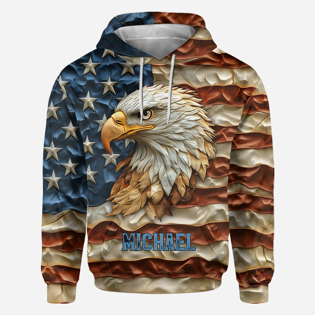 Strong Eagle - Personalized Bald Eagle All Over Shirt
