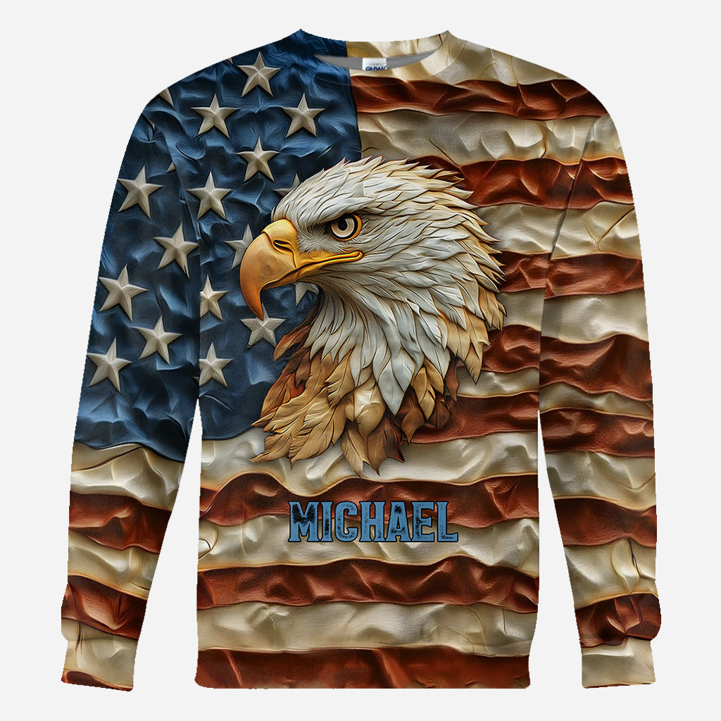 Strong Eagle - Personalized Bald Eagle All Over Shirt