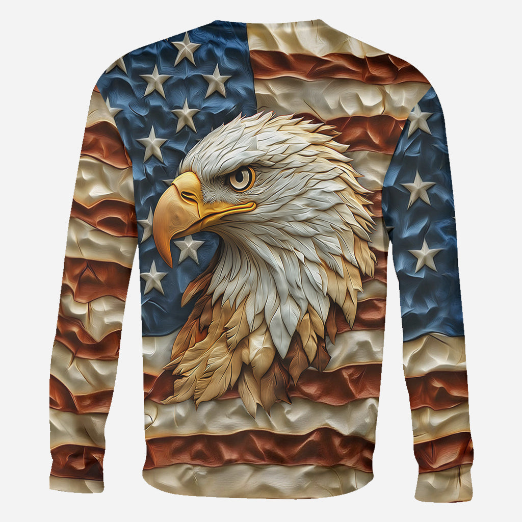 Strong Eagle - Personalized Bald Eagle All Over Shirt