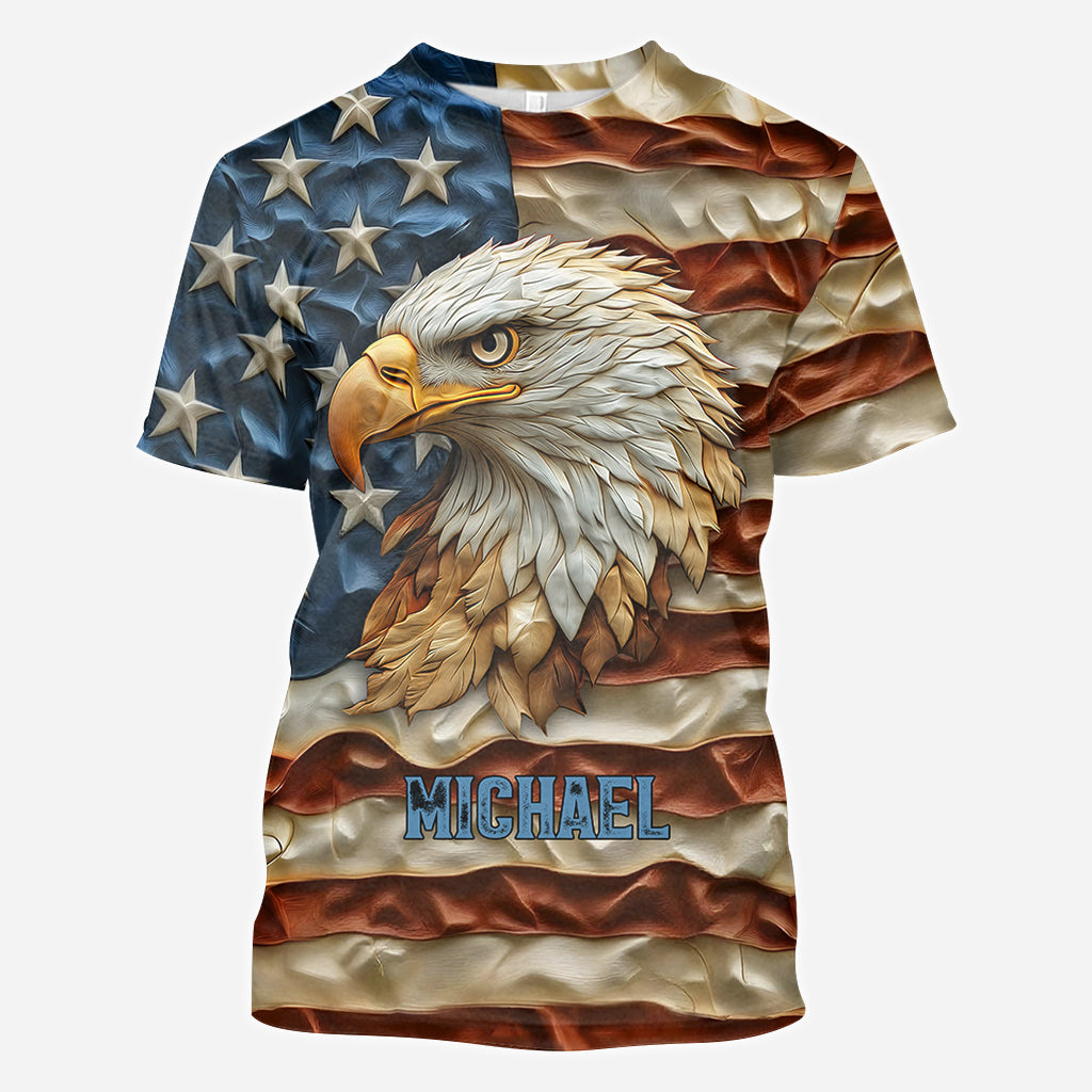 Strong Eagle - Personalized Bald Eagle All Over Shirt