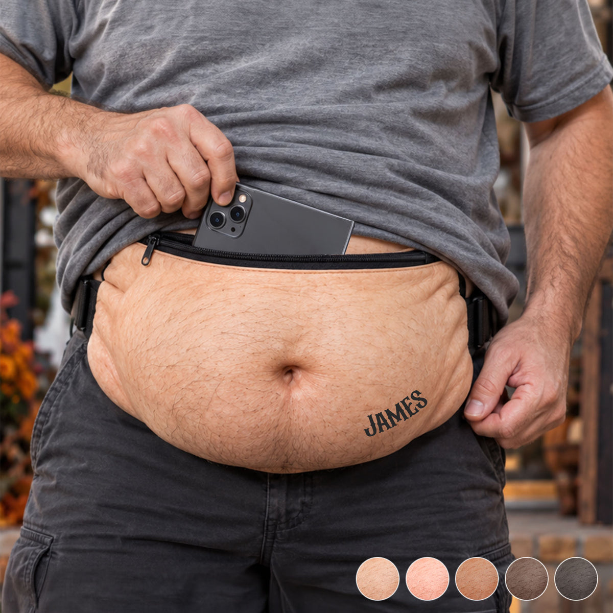 Funny Gift For Husband, For Father - Personalized Real Men Plush Crossbag