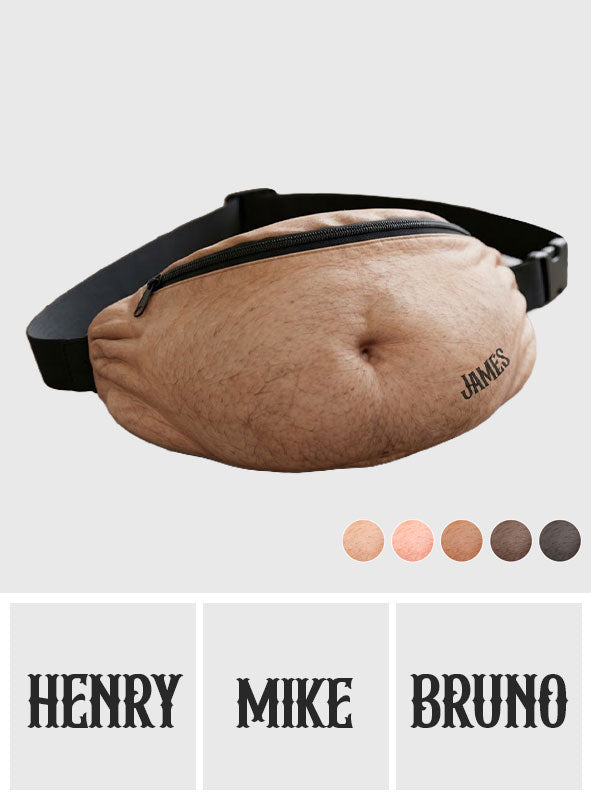 Funny Gift For Husband, For Father - Personalized Real Men Plush Crossbag