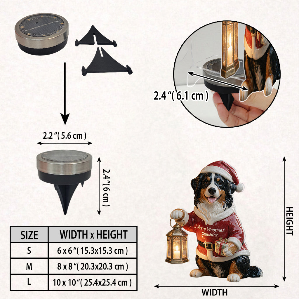 Merry Woofmas - Personalized Dog Solar Acrylic Light