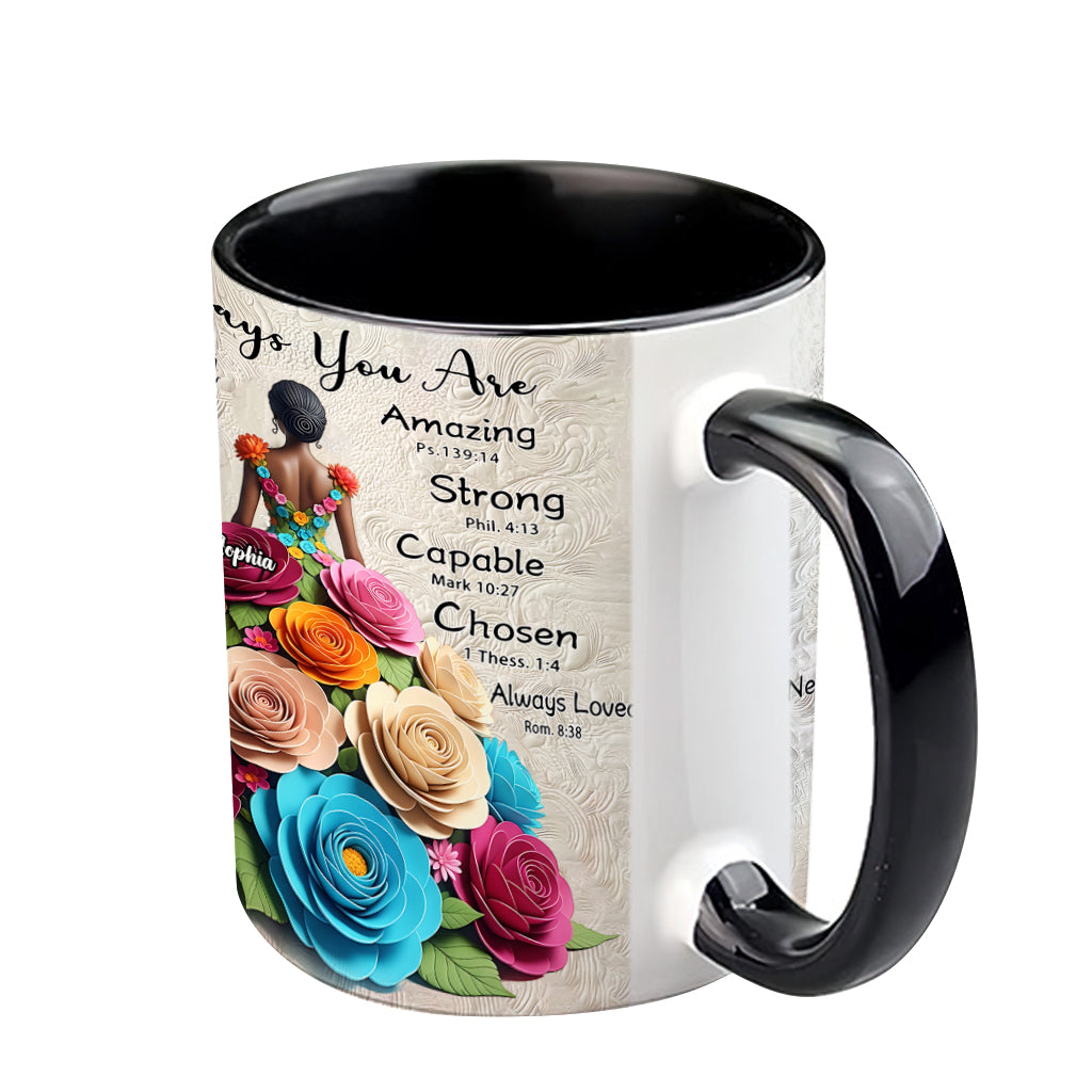 God Says You Are - Personalized African American Accent Mug