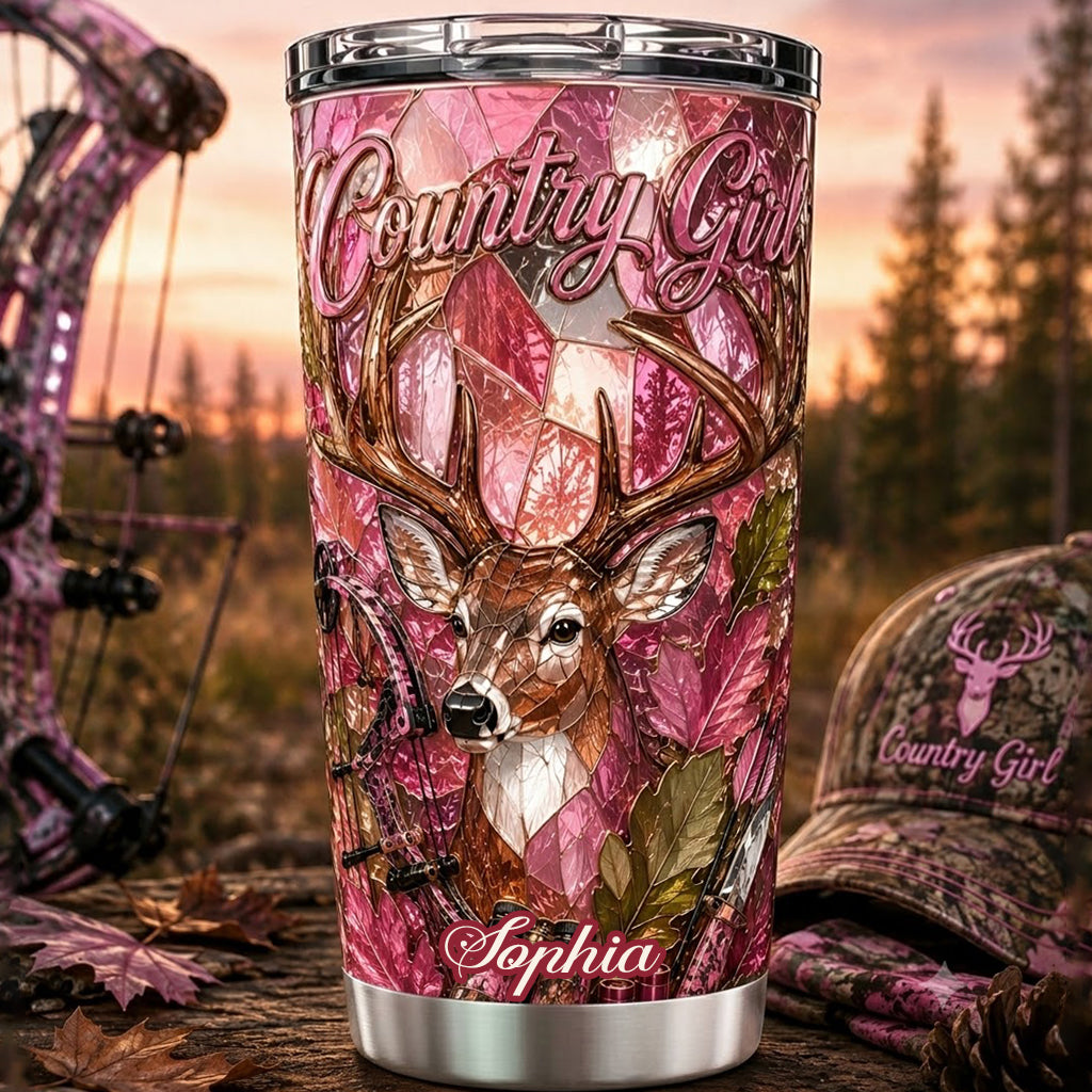Country Girl - Personalized Hunting Tumbler