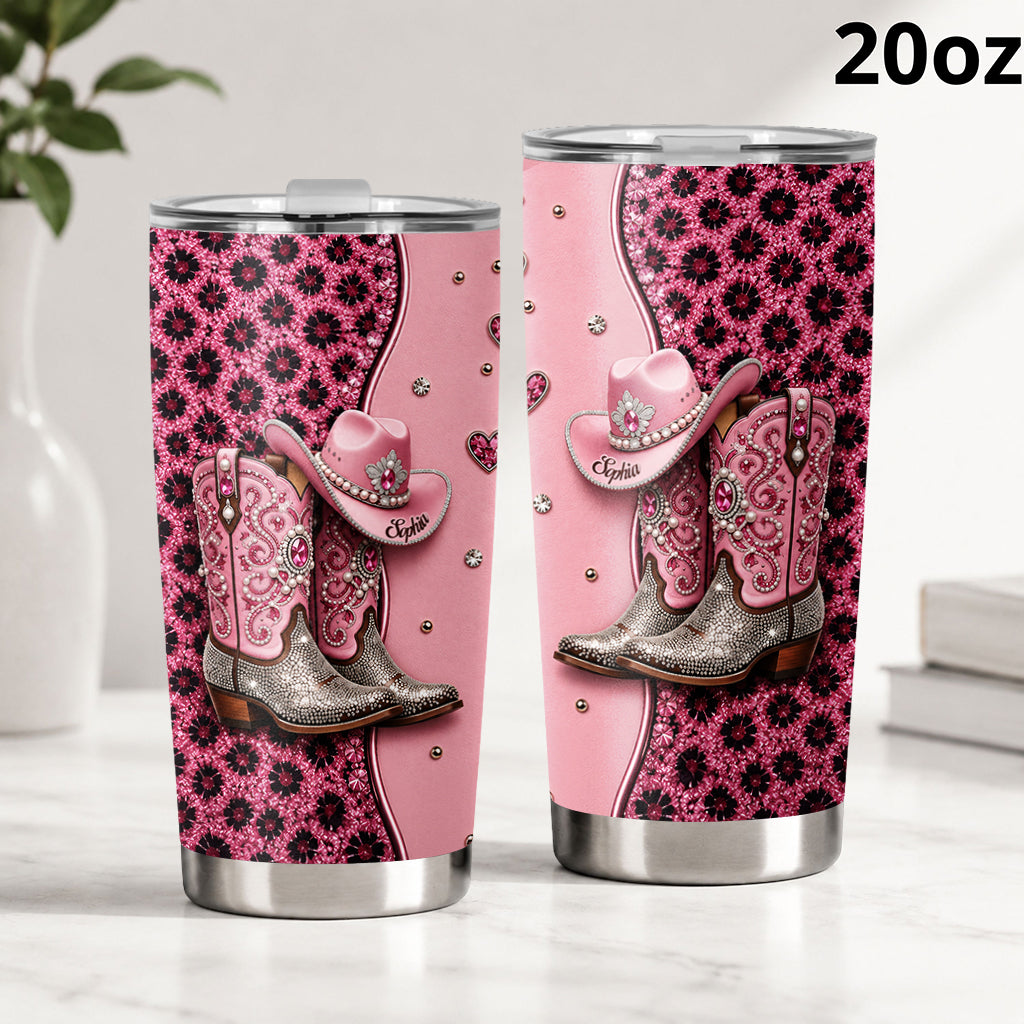 Cowgirl Boots - Personalized Cowgirl Tumbler