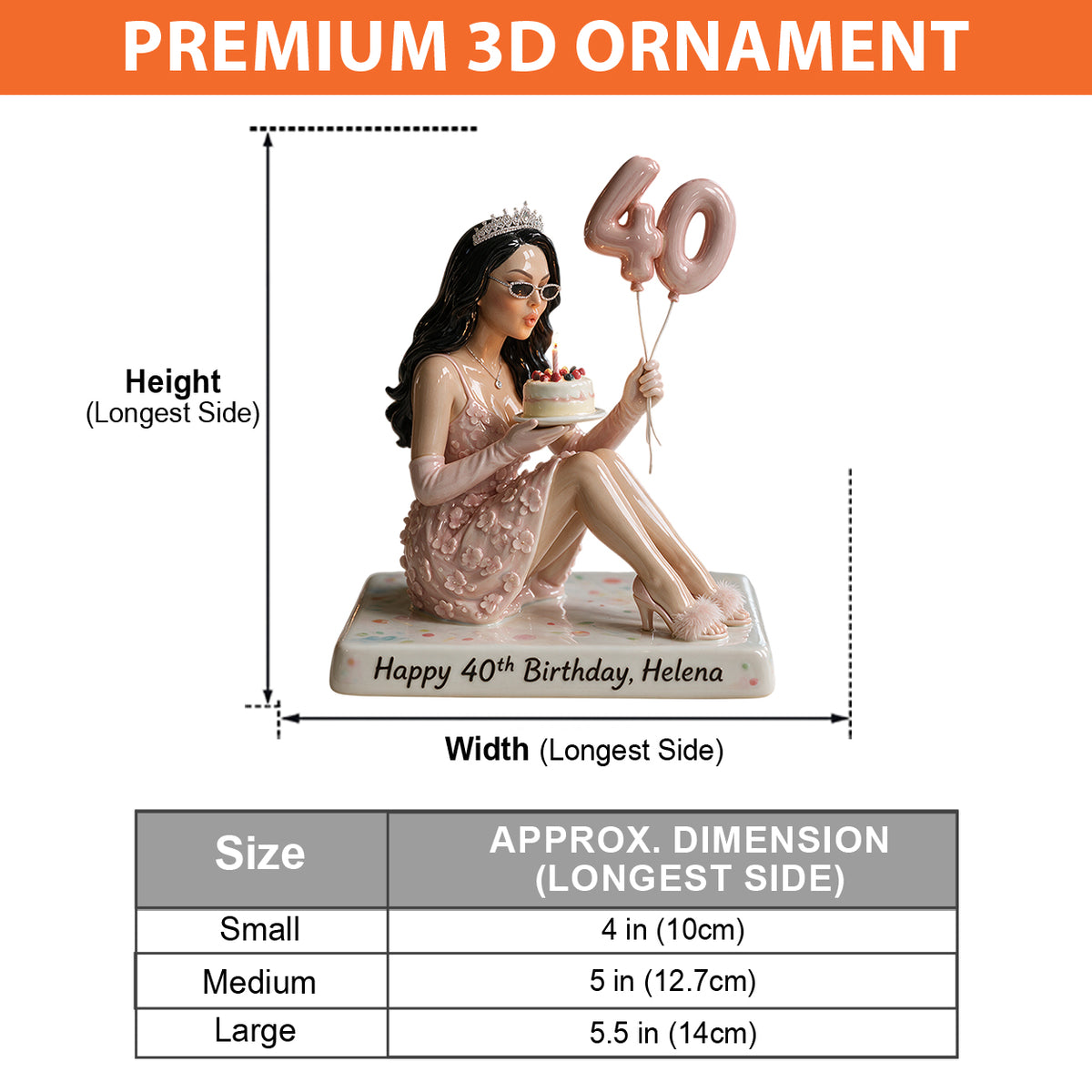 It's My Birthday - Personalized Birthday 3D Plaque