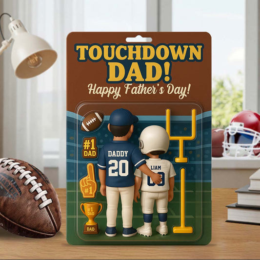 Touchdown Mom/Dad! - Personalized Football Custom Shaped Acrylic Plaque