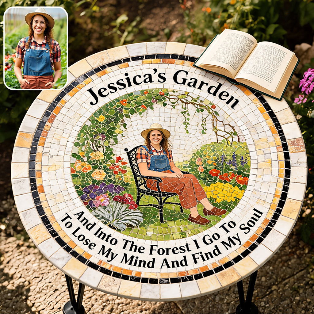 My Happy Place - Personalized Gardening Table Custom Shape