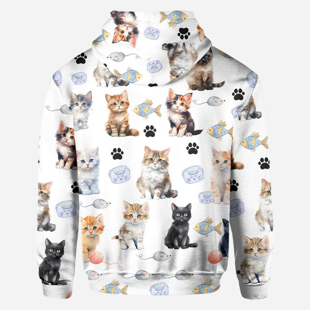 Life Is Better With Cats - Personalized Cat All Over Shirt