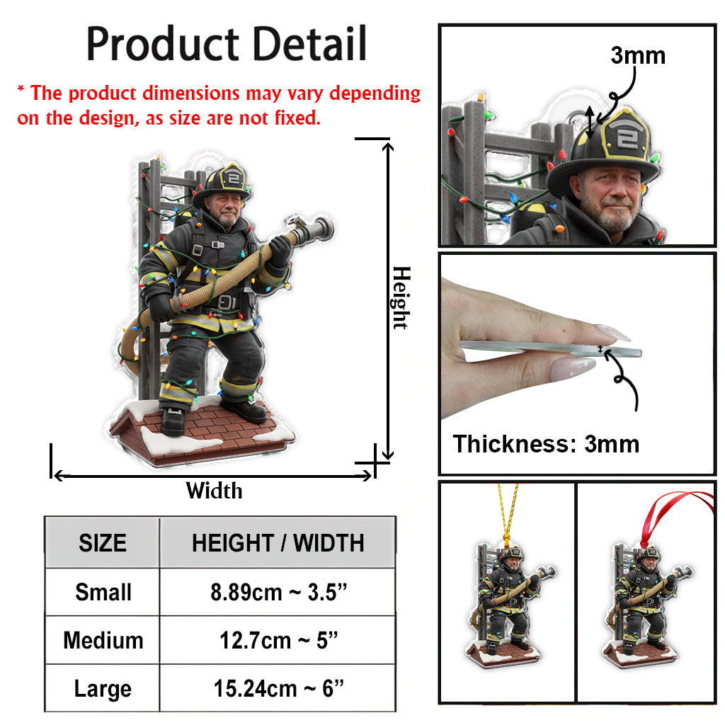 Hero Of The Holiday - Personalized Firefighter Ornament