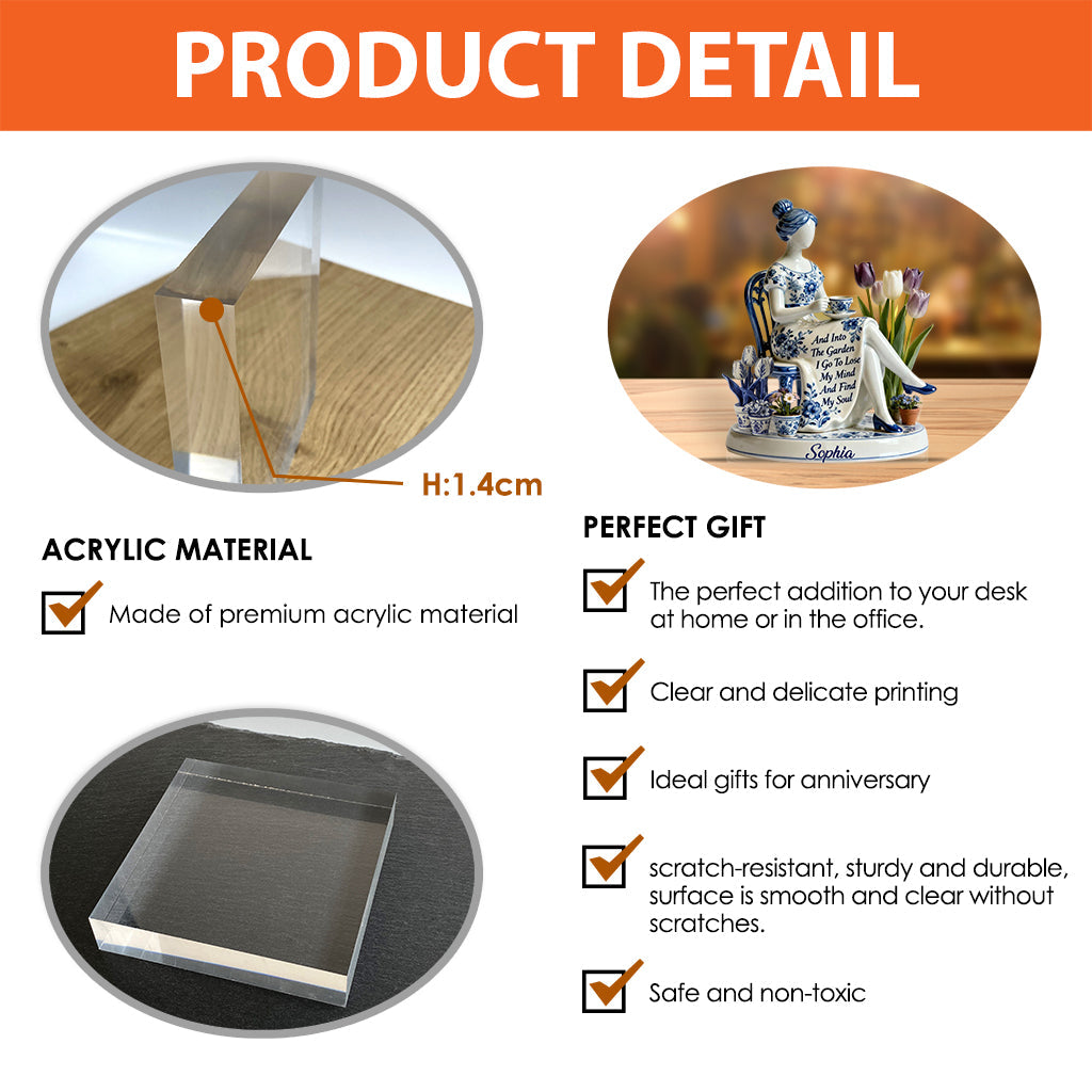 Into The Gardening I Go - Personalized Gardening Custom Shaped Acrylic Plaque