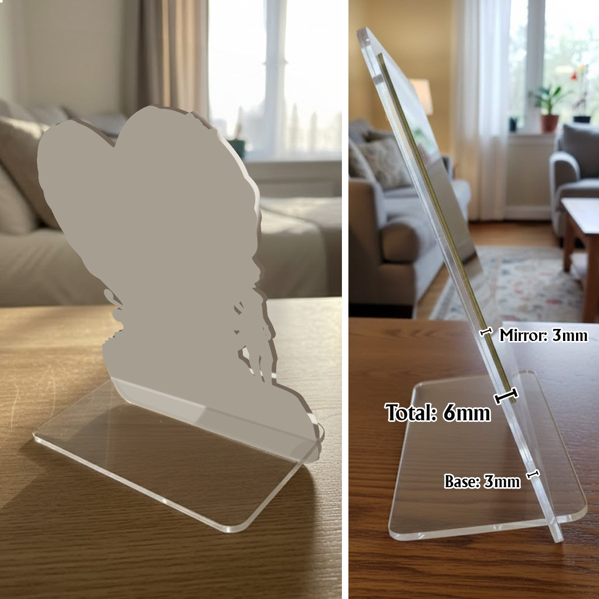 Nice Butt - Personalized Couple Desk Mirror