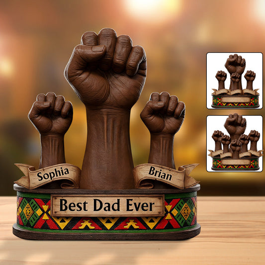 Dope Black Dad - Personalized Father Custom Shaped Acrylic Plaque