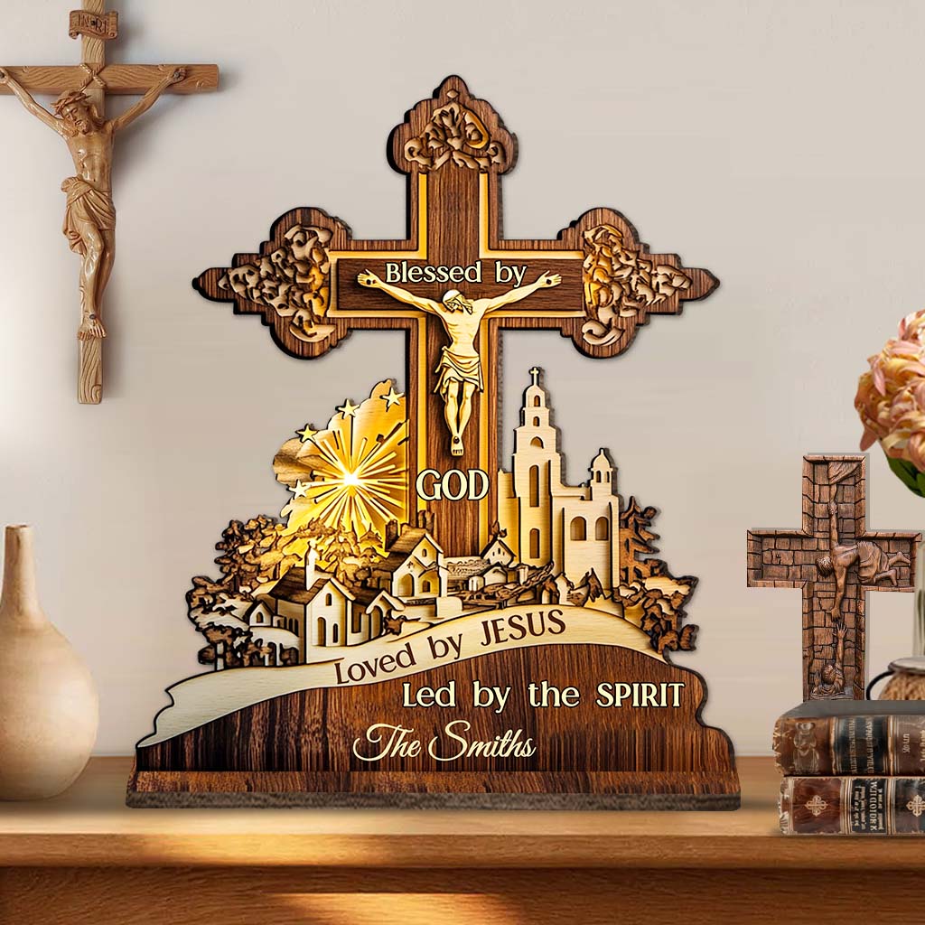 Blessed By GOD - Personalized Christian 1 Layered Big Freestanding