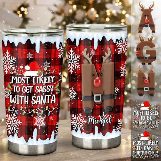 Christmas Most Likely To... Tumbler - Personalized Christmas Tumbler