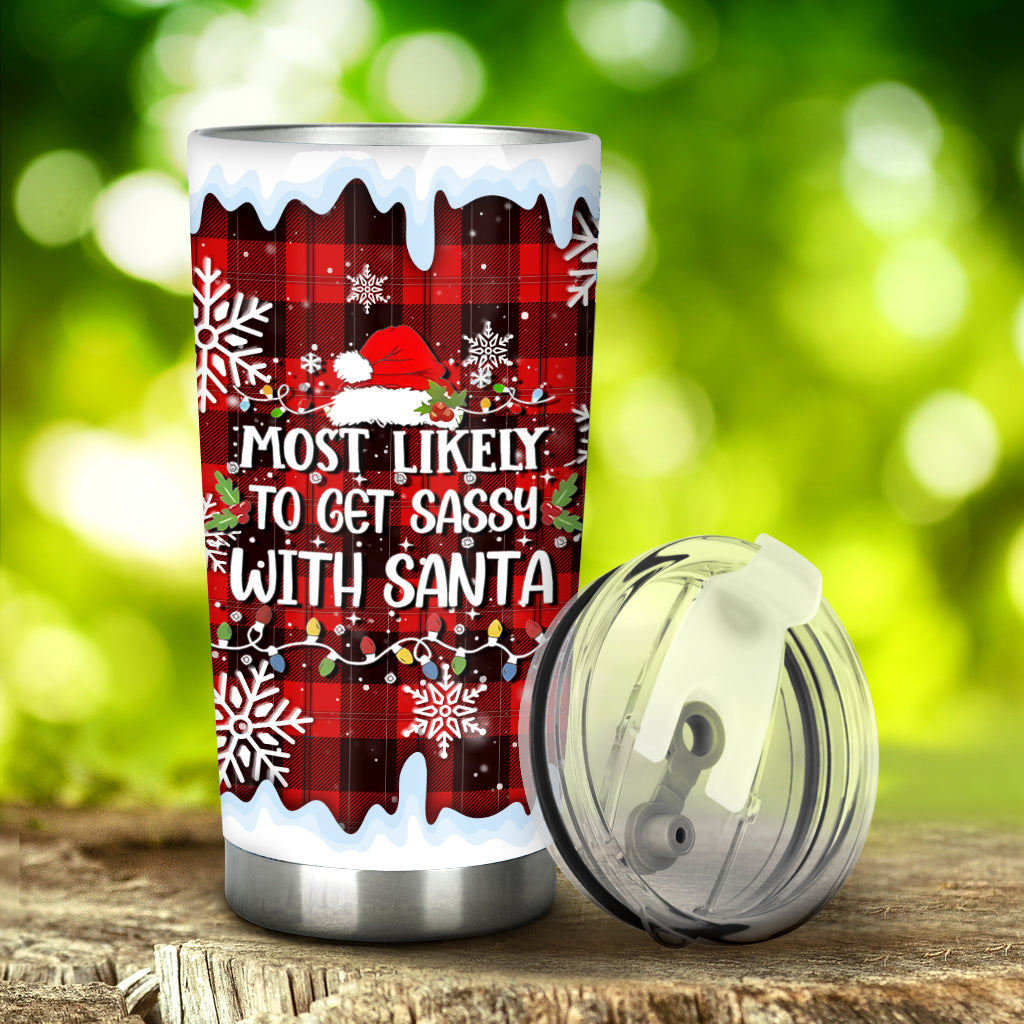 Christmas Most Likely To... Tumbler - Personalized Christmas Tumbler