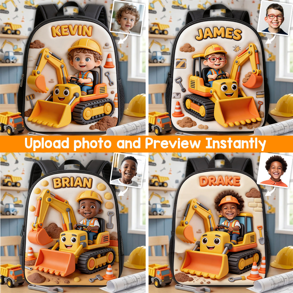 Custom Any Photo Perfect Gift For Kids - Personalized Kid Multifunctional Backpack