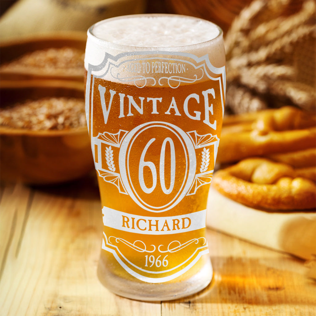 Happy Birthday - Personalized Birthday Beer Pint