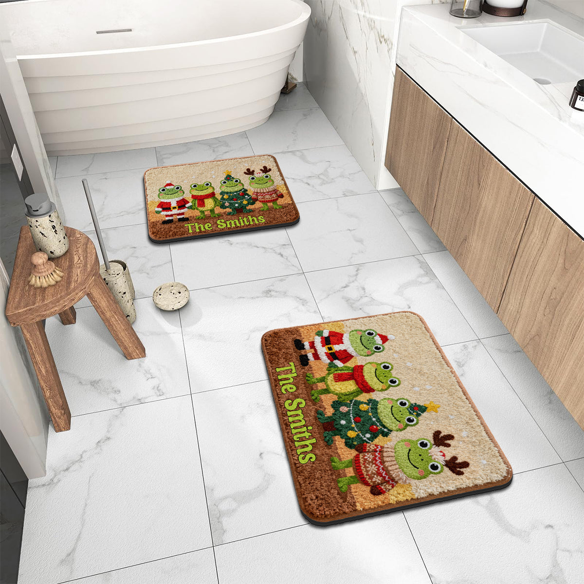 Love Frog - Personalized Frog Non-Slip Tufted Rug