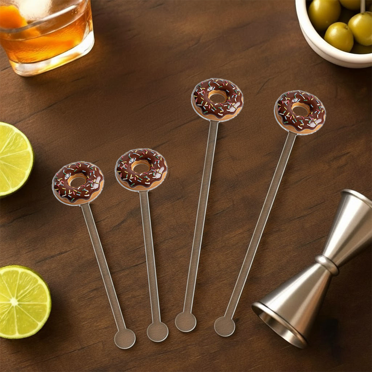 Custom From Any Photo - Personalized Police Officer Set Accent Mug with Acrylic Stirrers