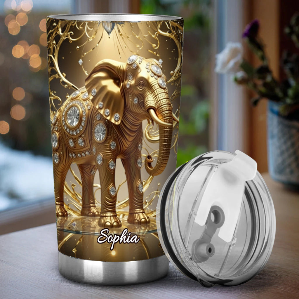 Love Elephant - Personalized Elephant Tumbler