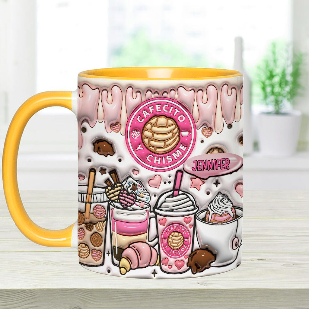 Cafecito Y Chisme - Personalized Coffee Accent Mug