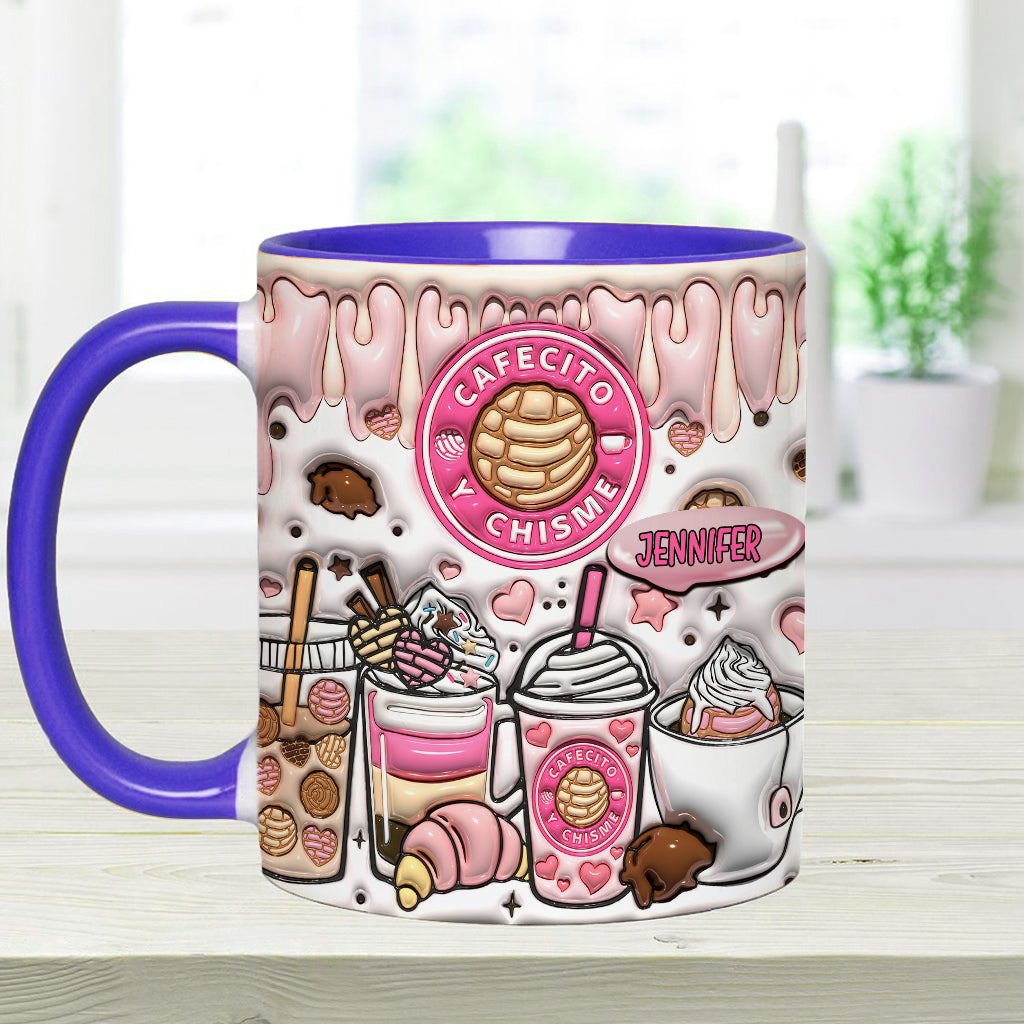Cafecito Y Chisme - Personalized Coffee Accent Mug