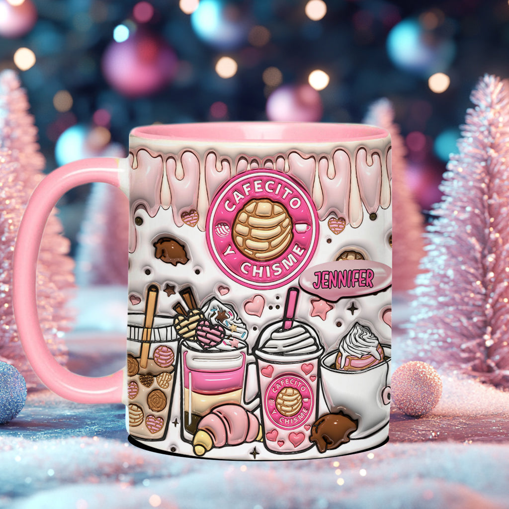 Cafecito Y Chisme - Personalized Coffee Accent Mug