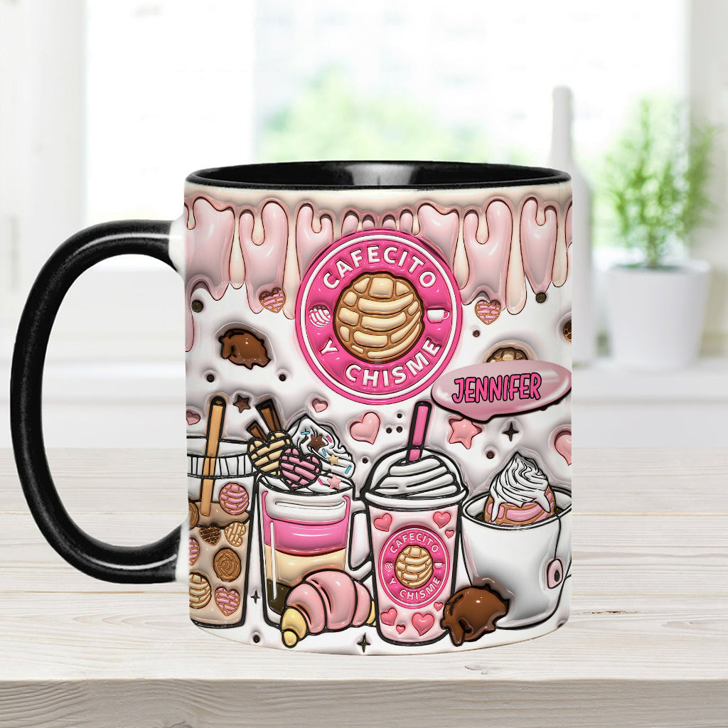 Cafecito Y Chisme - Personalized Coffee Accent Mug