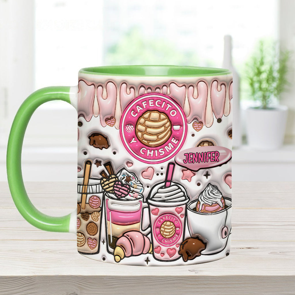 Cafecito Y Chisme - Personalized Coffee Accent Mug