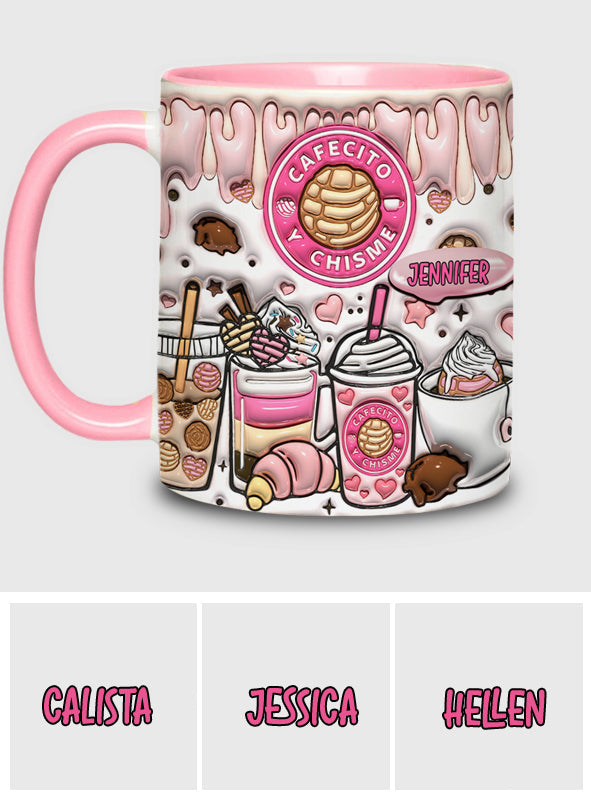 Cafecito Y Chisme - Personalized Coffee Accent Mug