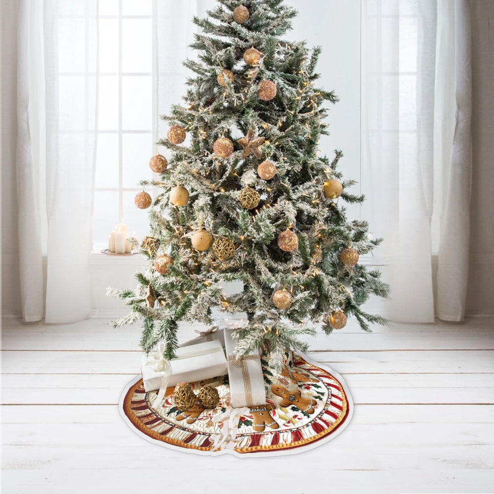 The Gingerbread Crew - Personalized Family Tree Skirt